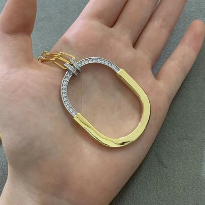 [Eterna Jewels]LOCK DIAMOND NECKLACE