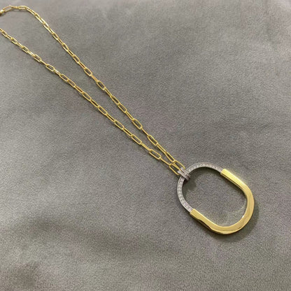 [Eterna Jewels]LOCK DIAMOND NECKLACE