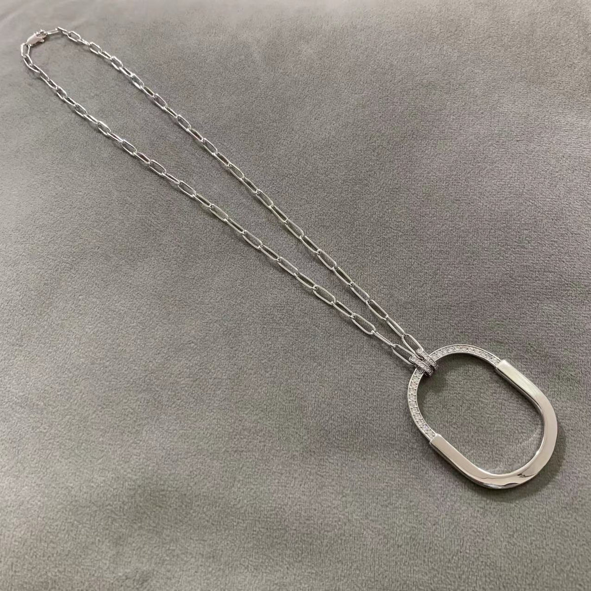 [Eterna Jewels]LOCK DIAMOND NECKLACE