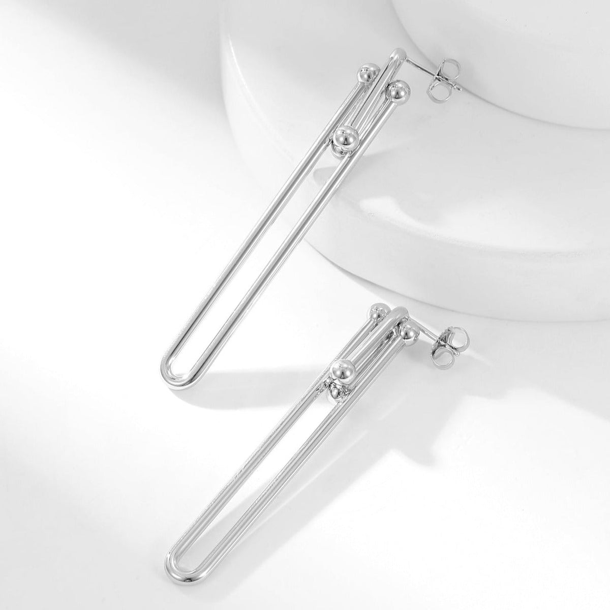 [Eterna Jewels]HARDWEAR LONG DROP EARRINGS
