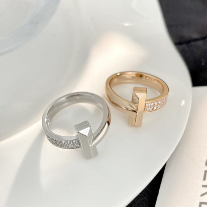 [Eterna Jewels]T WIDE DIAMOND RING
