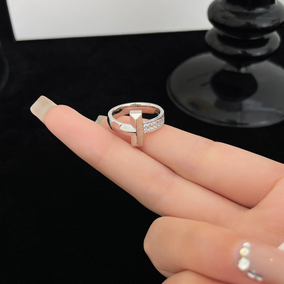 [Eterna Jewels]T WIDE DIAMOND RING