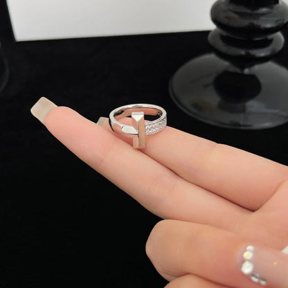 [Eterna Jewels]T WIDE DIAMOND RING