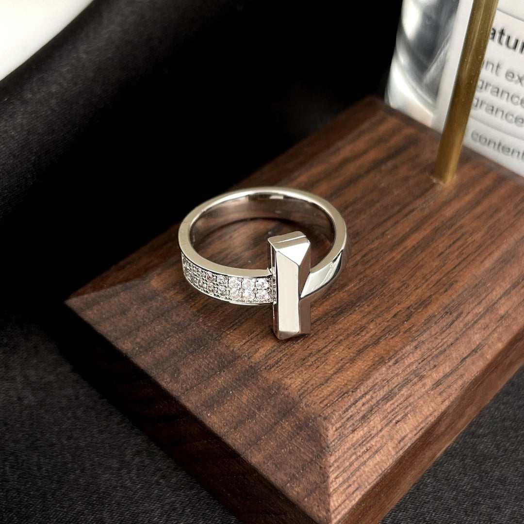 [Eterna Jewels]T WIDE DIAMOND RING