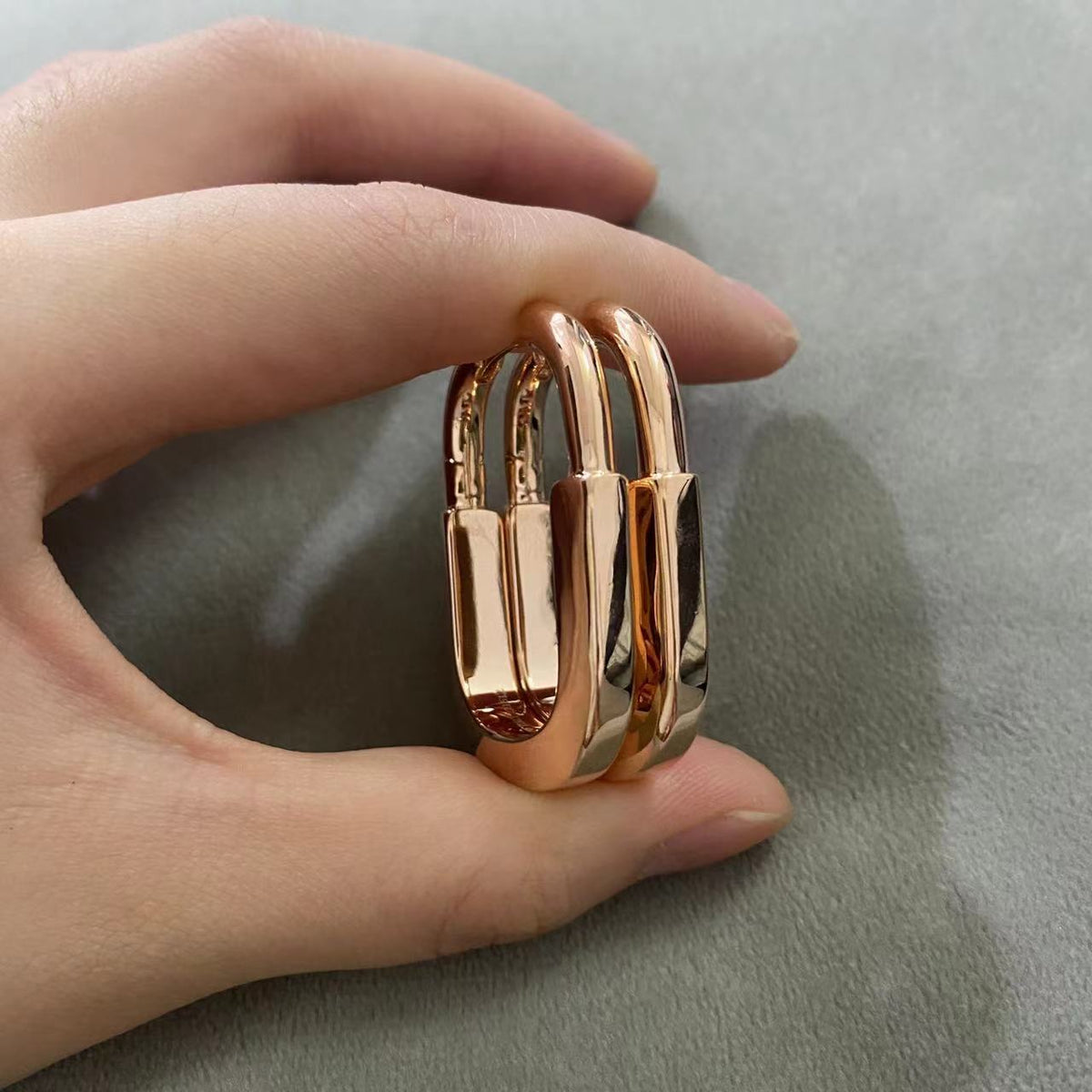 [Eterna Jewels]LOCK MEDIUM EARRINGS