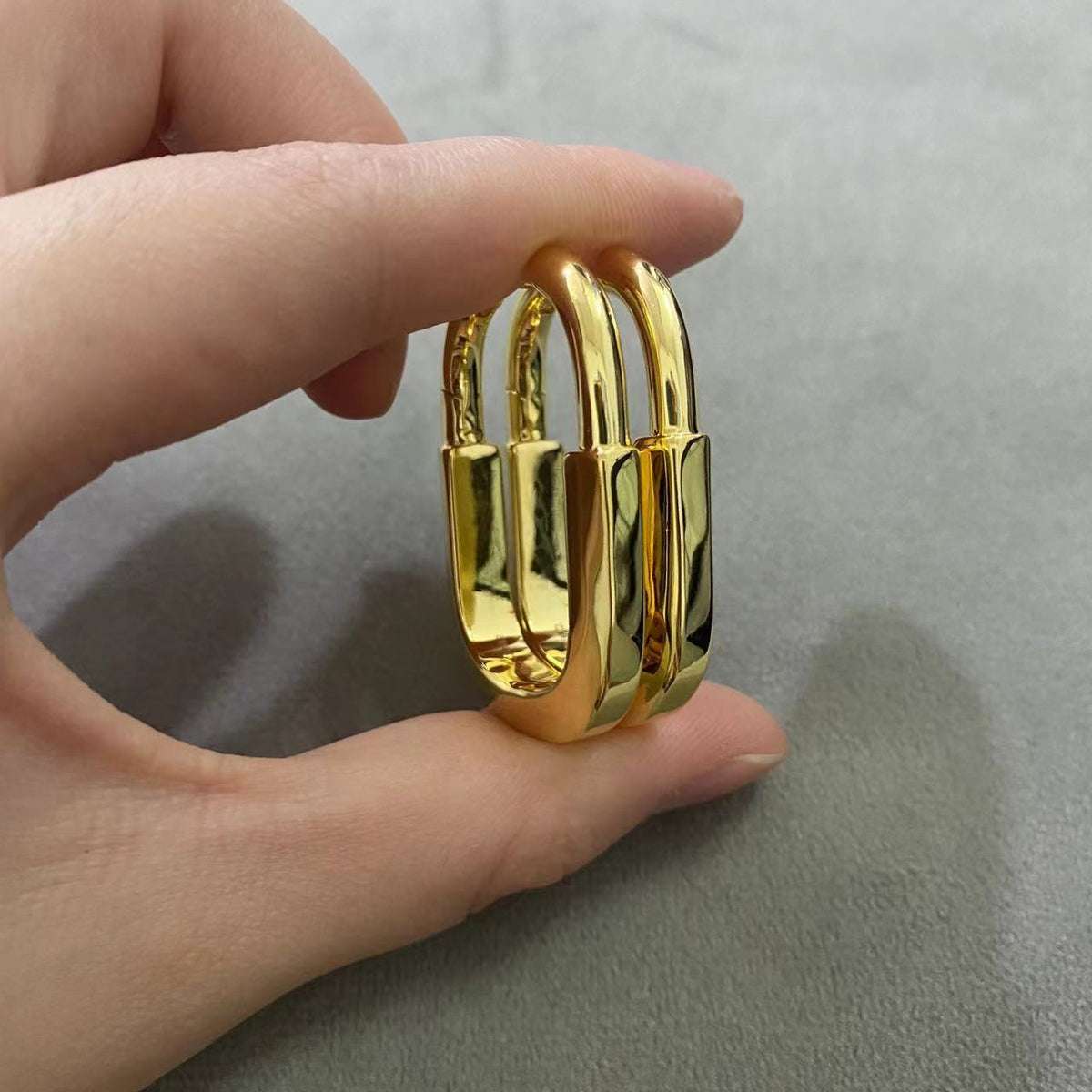 [Eterna Jewels]LOCK MEDIUM EARRINGS