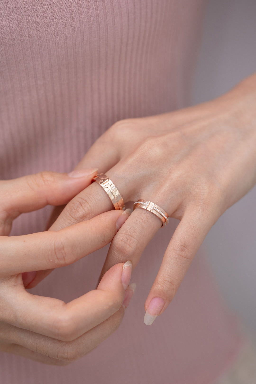 [Eterna Jewels]T PINK GOLD RING