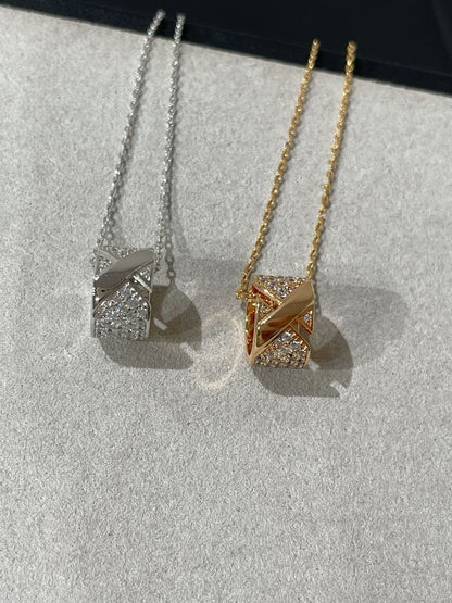 [Eterna Jewels]LIENS EVIDENCE DIAMOND PAVED NECKLACE