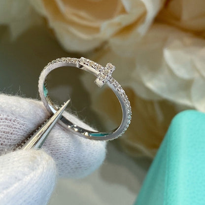 [Eterna Jewels]T SMALL RING DIAMOND SILVER