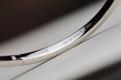 [Eterna Jewels]NARROW T1 HINGED BANGLE DIAMOND SILVER
