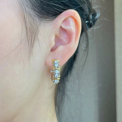 [Eterna Jewels]SCHLUMBERGER GOLD DIAMOND EARRINGS
