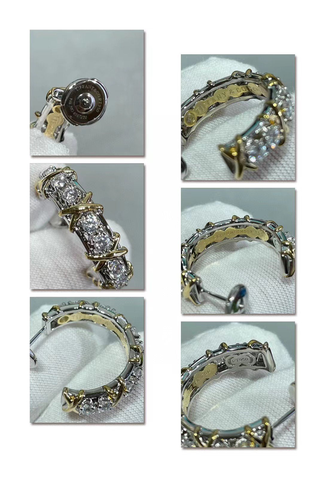 [Eterna Jewels]SCHLUMBERGER GOLD DIAMOND EARRINGS
