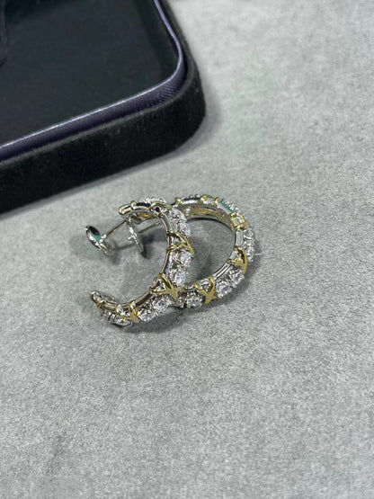 [Eterna Jewels]SCHLUMBERGER GOLD DIAMOND EARRINGS