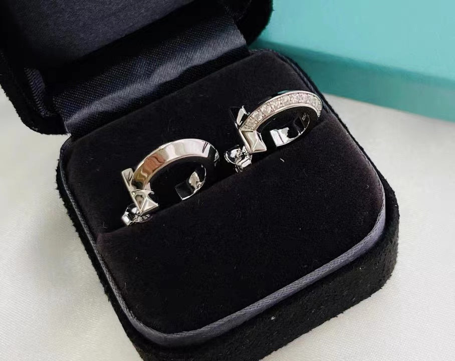 [Eterna Jewels]T1 HOOP DIAMOND EARRINGS