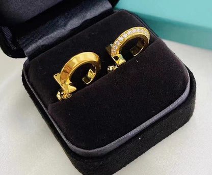 [Eterna Jewels]T1 HOOP DIAMOND EARRINGS