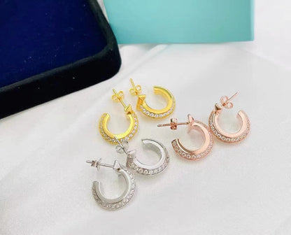 [Eterna Jewels]T1 HOOP DIAMOND EARRINGS