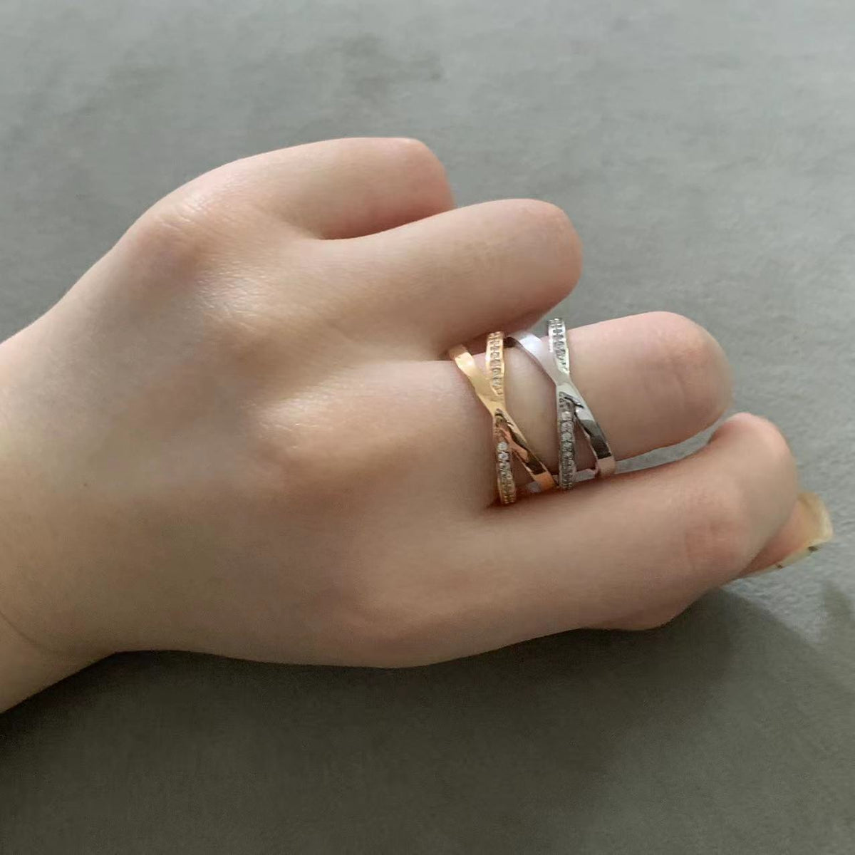 [Eterna Jewels]ATLAS X DIAMOND RING