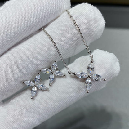 [Eterna Jewels]VICTORIA SILVER DIAMOND STUD MINI EARRINGS