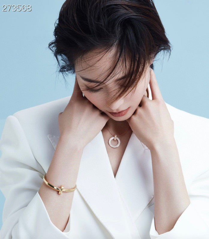 [Eterna Jewels]T1 CIRCLE DIAMOND PAVED MEDIUM NECKLACE