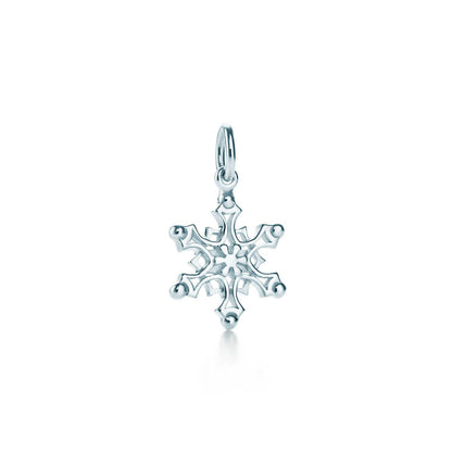 [Eterna Jewels]STERLING SILVER SNOWFLAKE PENDANT NECKLACE