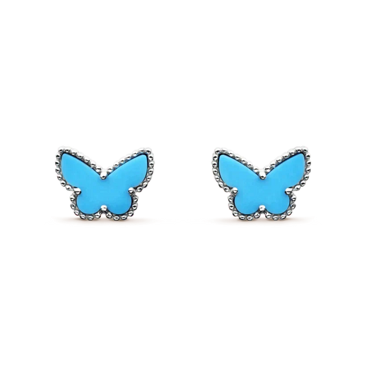 [Eterna Jewels]BUTTERFLY TURQUOISE EARRINGS SILVER