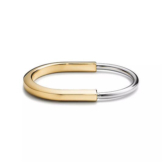 [Eterna Jewels]LOCK BRACELET YELLOW AND WHITE GOLD