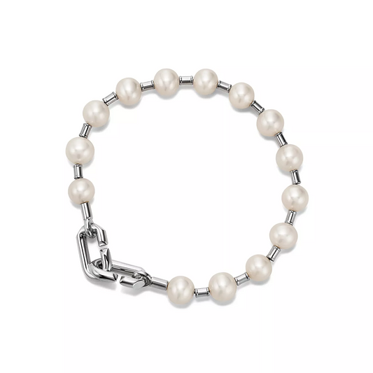 [Eterna Jewels]PEARL 7-8MM SILVER BRACELET