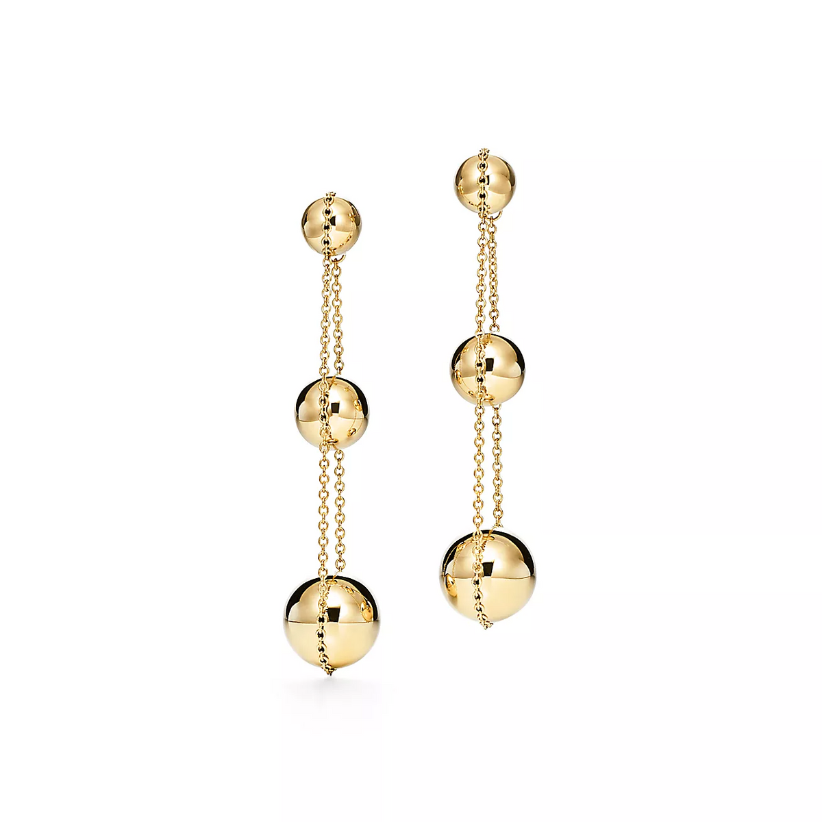[Eterna Jewels]TRIPLE DROP GOLD EARRINGS