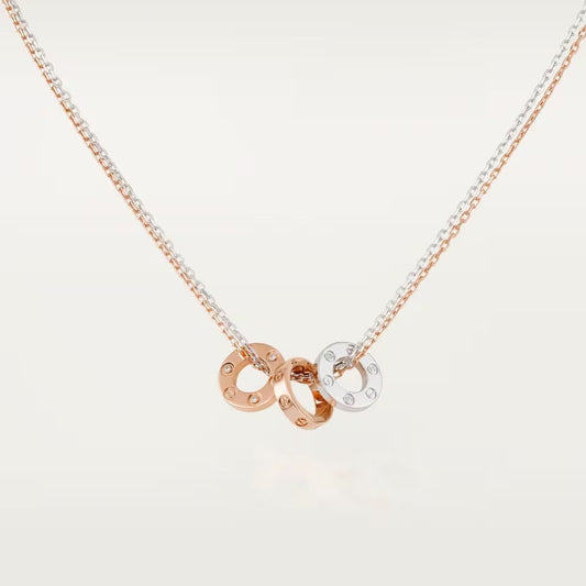 [Eterna Jewels]LOVE 6 DIAMOND PENDANT NECKLACE