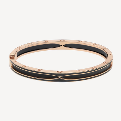 [Eterna Jewels]ZERO 1 PINK GOLD WITH MATTE BLACK CERAMIC BRACELET