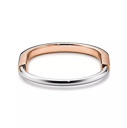 [Eterna Jewels]LOCK BRACELET ROSE AND WHITE GOLD