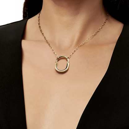 [Eterna Jewels]LOCK NECKLACE GOLD