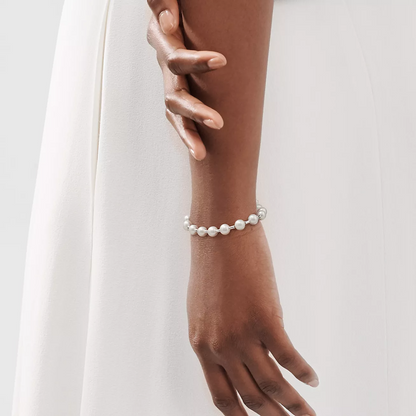 [Eterna Jewels]PEARL 7-8MM SILVER BRACELET