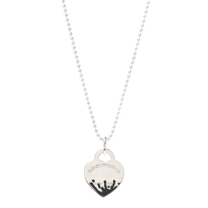 [Eterna Jewels]COLOUR HEART SPLASH TAG NECKLACE