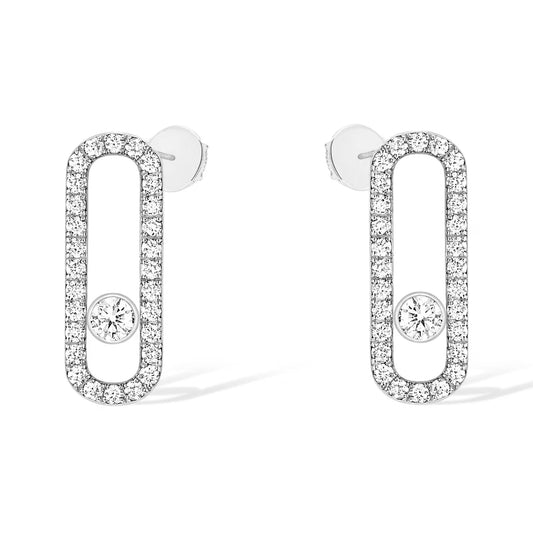 [Eterna Jewels]MOVE UNO STUD DIAMOND PAVED EARRINGS