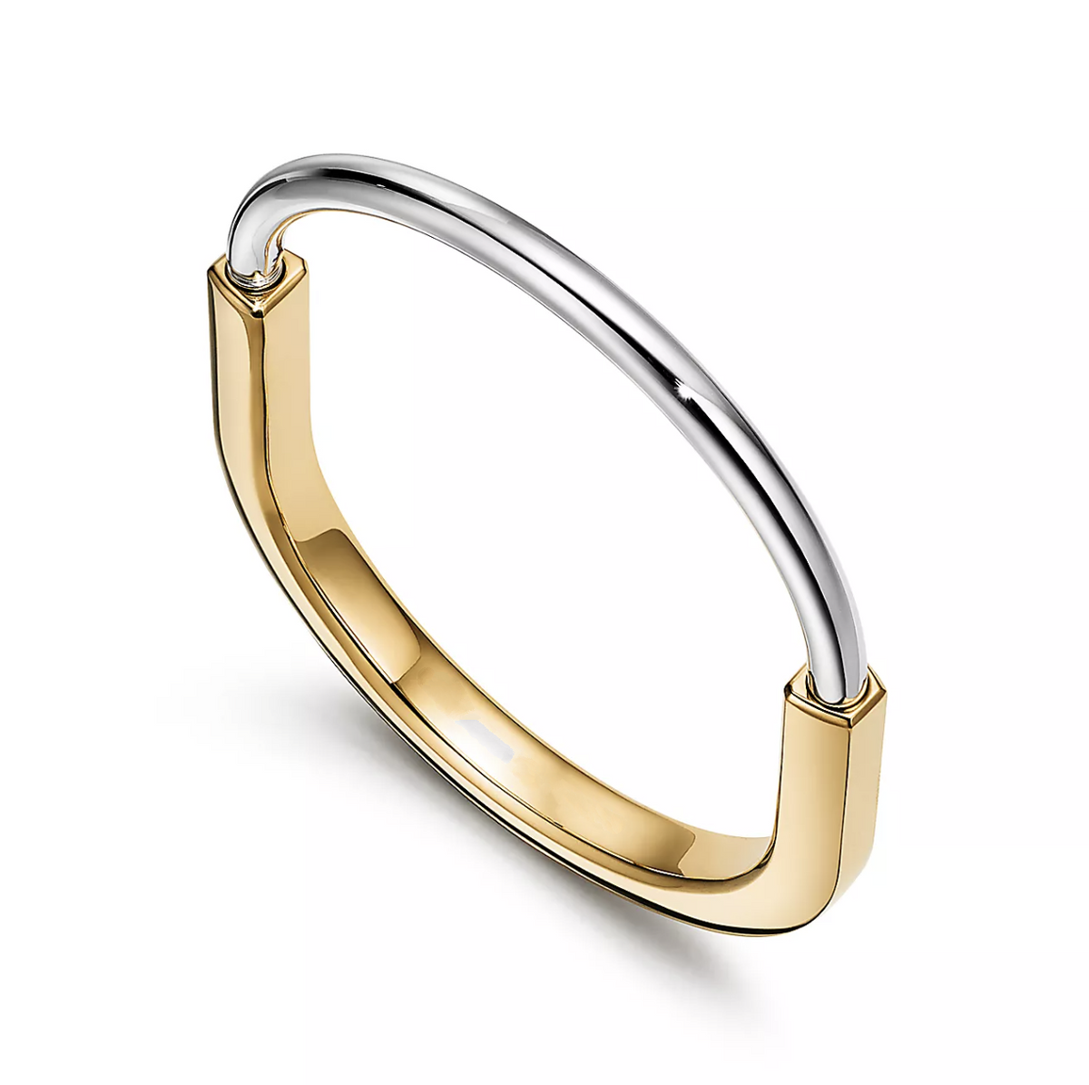 [Eterna Jewels]LOCK BRACELET YELLOW AND WHITE GOLD