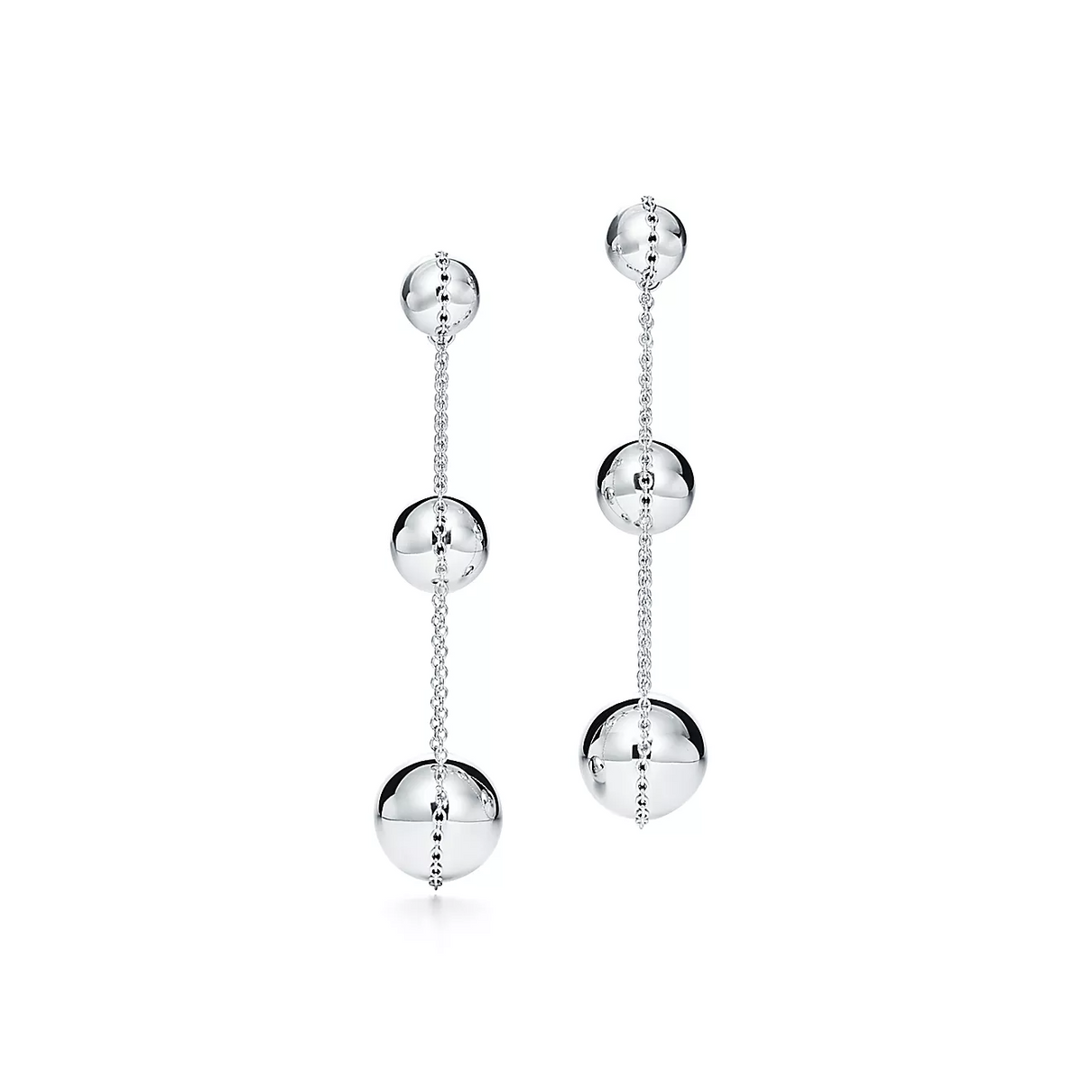 [Eterna Jewels]TRIPLE DROP SILVER EARRINGS