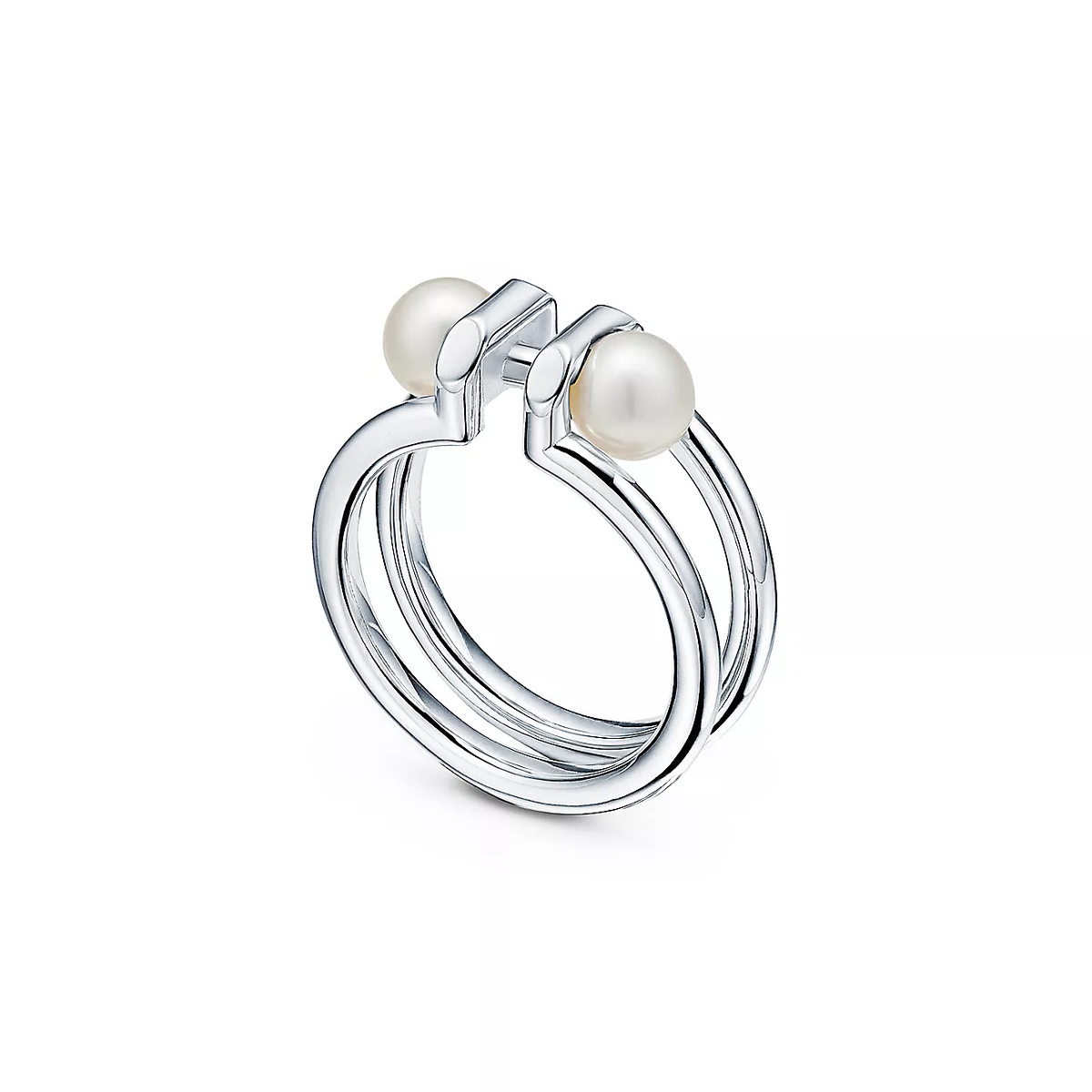 [Eterna Jewels]DOUBLE PEARL SILVER RING