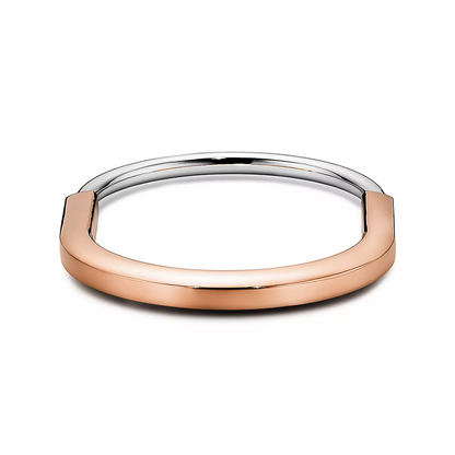[Eterna Jewels]LOCK BRACELET ROSE AND WHITE GOLD