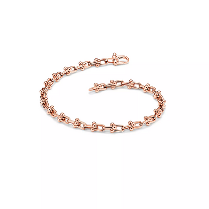 [Eterna Jewels]HARDWEAR MICRO LINK 44 MOTIF PINK GOLD BRACELET