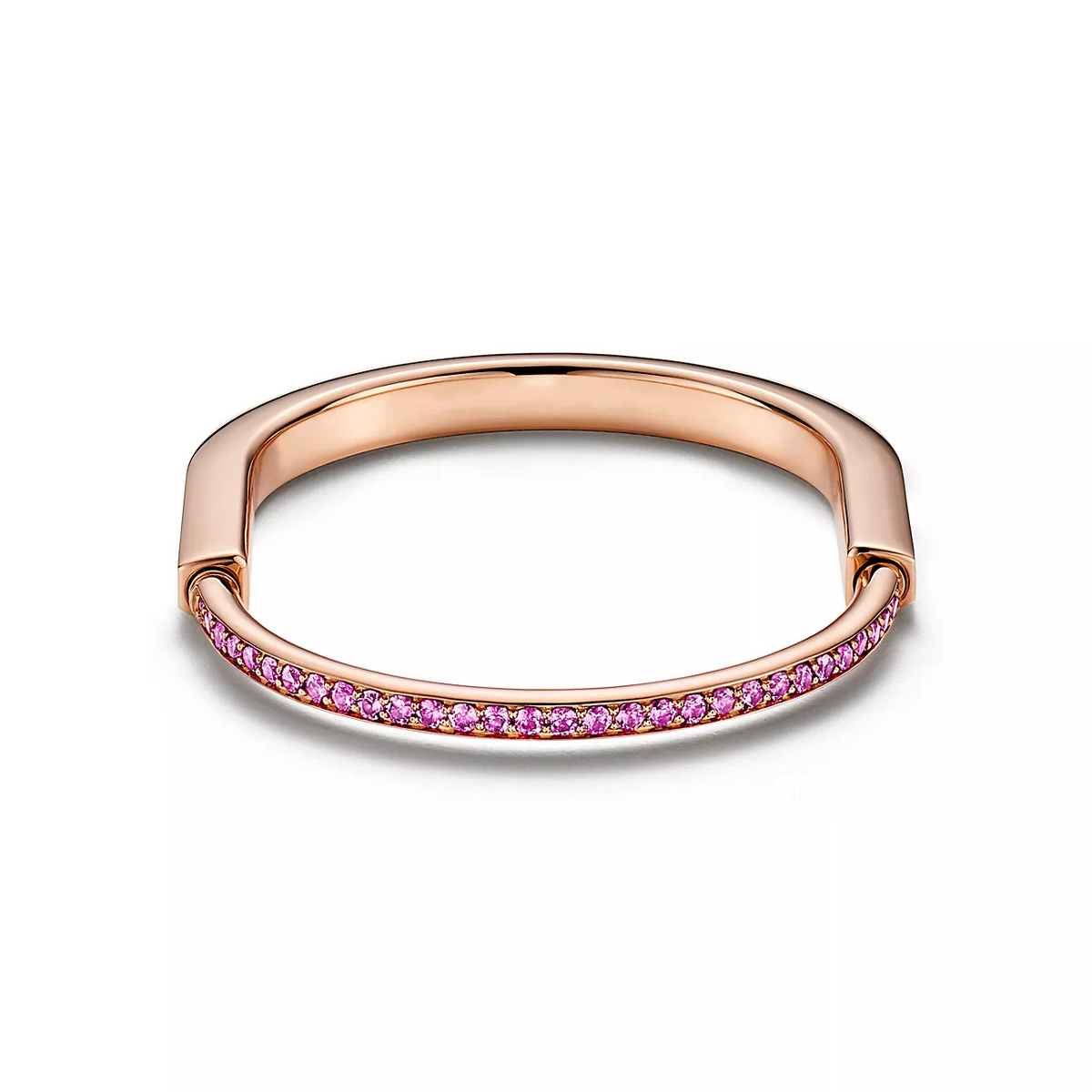[Eterna Jewels]LOCK BRACELET ROSE DIAMOND PINK GOLD