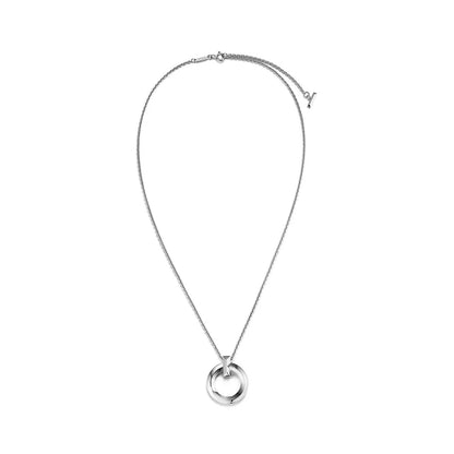 [Eterna Jewels]T CIRCLE PENDENT SILVER NECKLACE