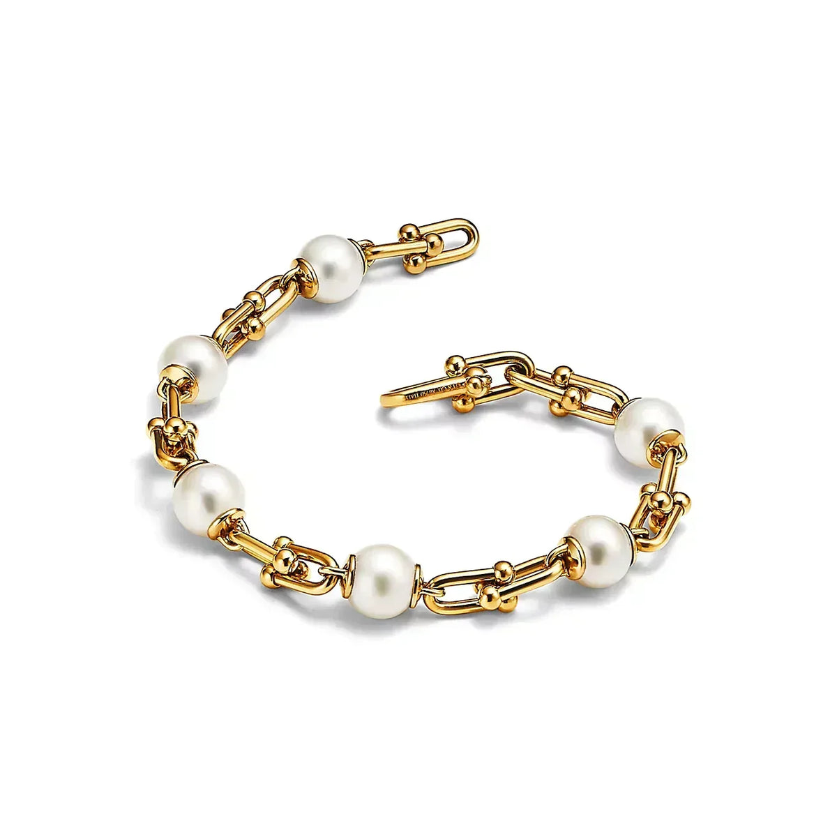 [Eterna Jewels]LINK BRACELET GOLD WITH FRESHWATER PEARLS