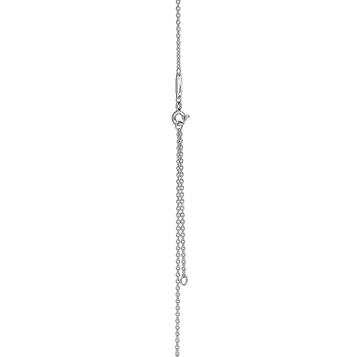 [Eterna Jewels]KNOT PENDANT SILVER DIAMOND NECKLACE