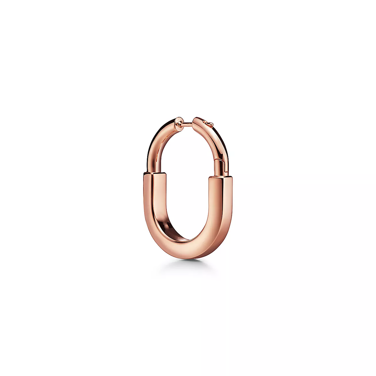 [Eterna Jewels]LOCK MEDIUM PINK DIAMOND PINK GOLD EARRINGS