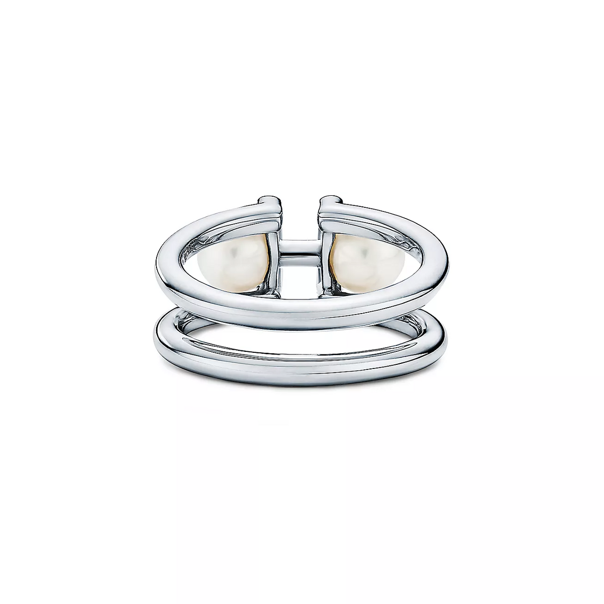 [Eterna Jewels]DOUBLE PEARL SILVER RING
