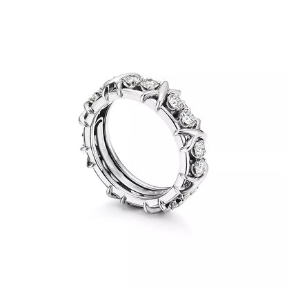 [Eterna Jewels]SIXTEEN STONE SILVER RING