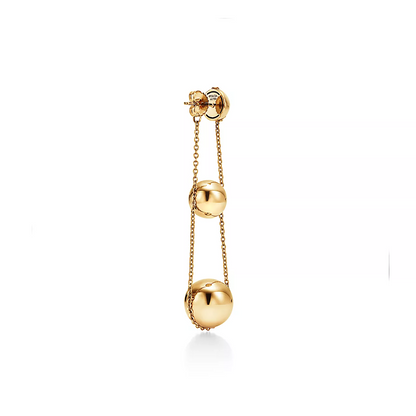 [Eterna Jewels]TRIPLE DROP GOLD EARRINGS