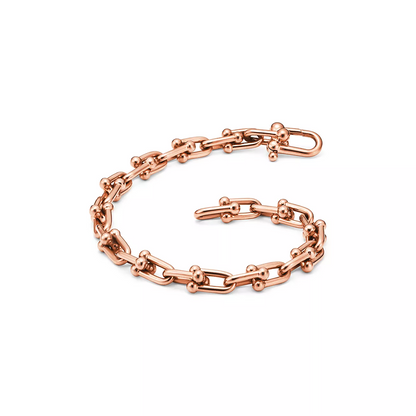 [Eterna Jewels]HARDWEAR SMALL LINK 26 MOTIF PINK GOLD BRACELET