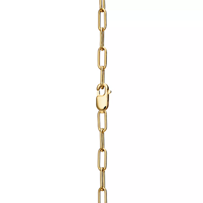 [Eterna Jewels]LOCK NECKLACE MEDIUM PENDANT GOLD PAVED DIAMONDS